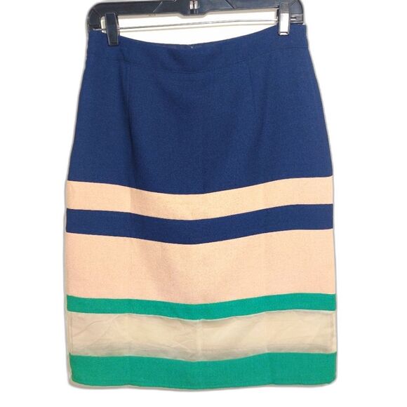 Anthropologie Harlyn Parfait Colorblock Knee-Length Pencil Skirt Size S NWT - Picture 8 of 12